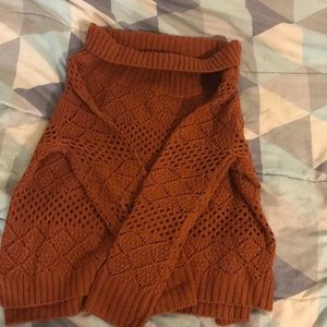 Blush Knitted Semi-Turtleneck Sweater